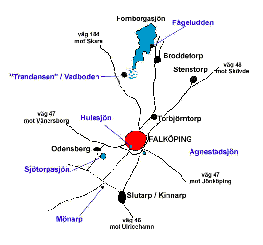 Karta ver fgellokaler runt Falkping